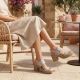 9. Women's ash-gray heeled sandals M.Daszyński MR23126-9
