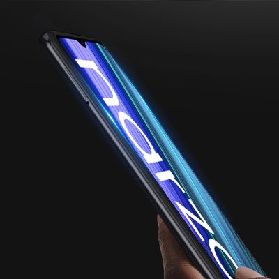 7. Dux Ducis 9D Tempered Glass 9H Full Screen Tempered Glass with Realme Narzo 50A frame black (case friendly)
