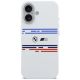 3. BMW M Silicon Horizontal Line MagSafe Case for iPhone 17 - White