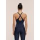 3. CASALL Women's Shaped Block Built in Bra Tank Navy Blue