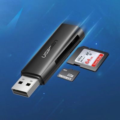 4. Ugreen CM264 USB 3.0 SD/TF card reader - black