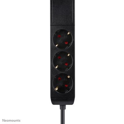 7. Neomounts DS22-840BL6 1.4m 3-way power outlet splitter, indoor, black