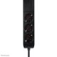 7. Neomounts DS22-840BL6 1.4m 3-way power outlet splitter, indoor, black