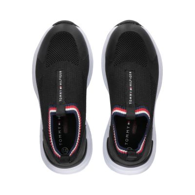 8. Tommy Hilfiger Low Cut Easy-On Sneaker Black W T3A5-33057-1355999-999