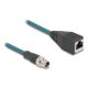 2. DeLOCK M12 X-coded 8-pin male to RJ45 female adapter cable 50cm long