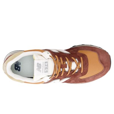 3. New Balance U574 lifestyle brown unisex sneakers (U574MRR)