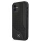 2. Mercedes Leather Perforated Area Case for iPhone 12 mini - Black