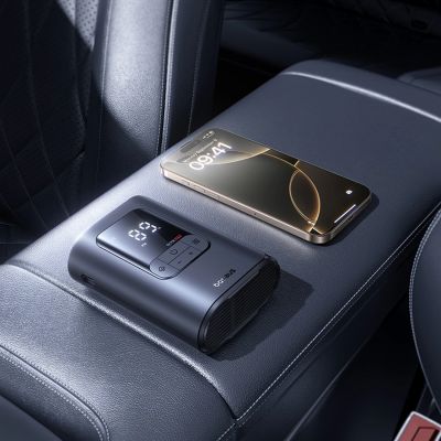 8. Baseus GoTrip VA1 Car Pump Compressor 150 PSI with 12V Power Supply - Dark Gray