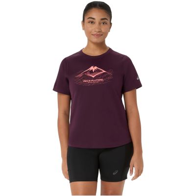 ASICS Fujitrail Logo SS Top 2012D432-501 Burgundy L