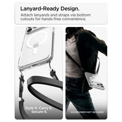 13. Spigen Ultra Hybrid MagSafe Case for iPhone 18 Pro Max / 17 Pro Max - Clear and White