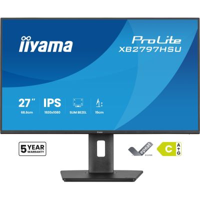 25. iiyama ProLite XB2797HSU-B1 computer monitor 68.6 cm (27") 1920 x 1080 px Full HD LED Black