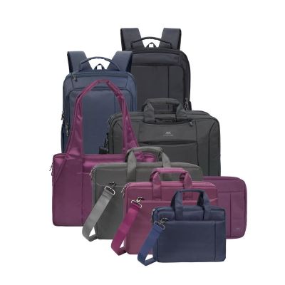 8. RIVACASE BAG/BACKPACK FOR 16" CENTRAL LAPTOP, BLACK, BAG CONVERTIBLE TO BACKPACK