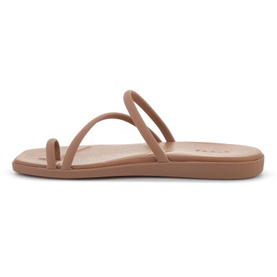 4. CROCS MIAMI TOE LOOP SANDAL IN MILK CHOCOLATE 209862-2JJ