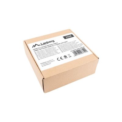 6. LANBERG HDMI CABLE M/M V2.1 20M 8K OPTICAL AOC CA-HDMI-30FB-0200-BK