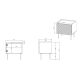 4. ONDA bedside table 2 pcs. 50x40xH54 green