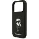 6. Karl Lagerfeld Silicone Karl Sketch & Logo MagSafe Case for iPhone 17 Pro - Black