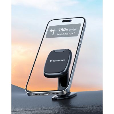 9. Wozinsky WUMTD Magnetic Car Dashboard Phone Holder - Black