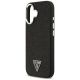 6. Guess Glitter Triangle Logo MagSafe Case for iPhone 17 - Black