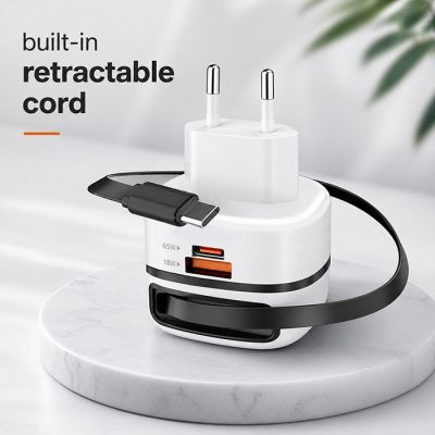 4. QOLTEC GAN 65W AC CHARGER | USB-C PD PPS | 5-20V | 3-3.25A