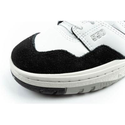 6. New Balance 550 youth sports shoes sneakers leather fashionable black white