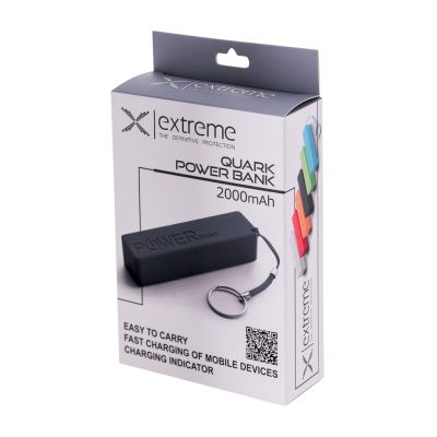 4. ESPERANZA POWER BANK 2000MAH QUARK BLACK XMP101K