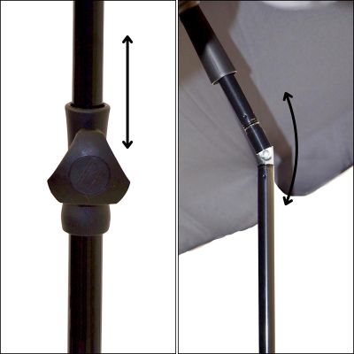 20. GARDEN PARASOL 185 CM ANTHRACITE