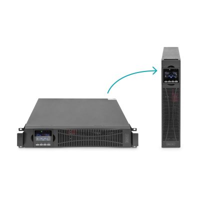 4. Digitus Online Rack UPS 19" LCD, 2000VA/2000W, 4x12V/9Ah, 8xC13, USB, RS232, RJ45