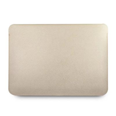 3. Guess Saffiano Script case for a 13" laptop - gold