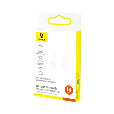 2. Baseus Smooth Writing Replacement Tips for Capacitive Stylus 2 pcs - White