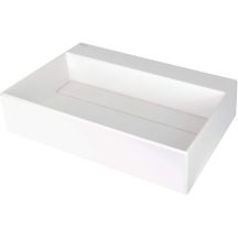 Granite countertop washbasin with space for a tap - with a cover