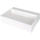 Granite countertop washbasin with space for a tap - with a cover