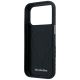 7. Mercedes Leather Semi Wrap Wood Effect MagSafe Case for iPhone 17 Pro Max - Black
