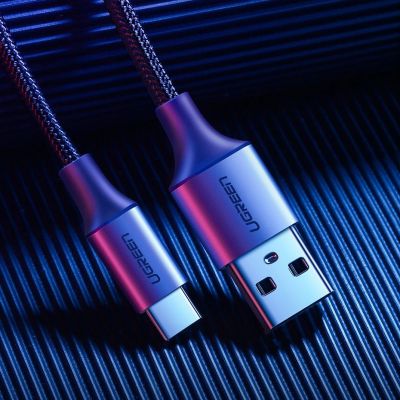 3. Ugreen US288 60126 USB-A / USB-C QC 3.0 3A 1m Cable - Gray