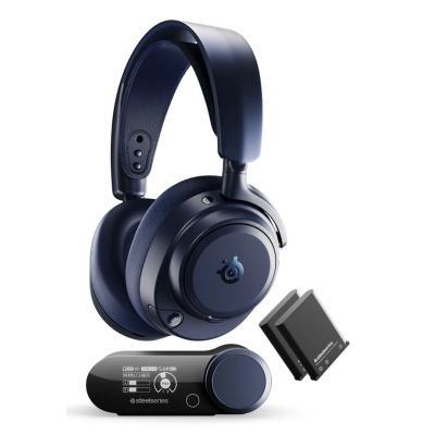2. Steelseries Arctis NOVA PRO OMNI M.BLUE Wired & Wireless Headband Gaming Headset Navy Blue