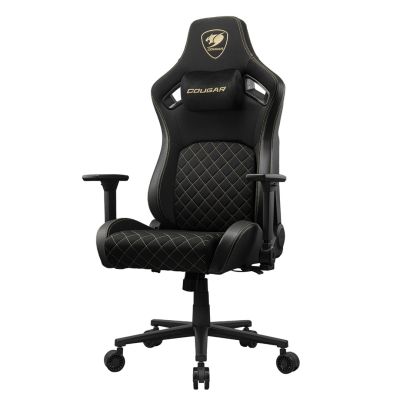 4. COUGAR CGR-DFF-GLB Gaming Chair Padded Upholstered Seat Black, Gold