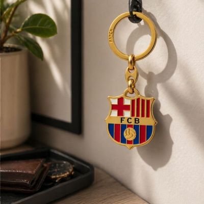 3. FC Barcelona original coat of arms keychain licensed B6006