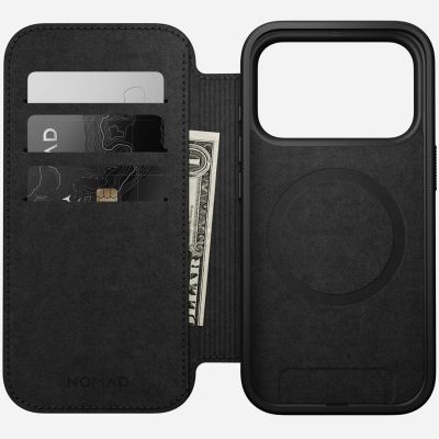 2. Nomad Modern Leather Folio Cell Phone Case 16 cm (6.3") Brown