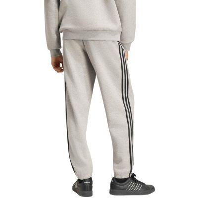 3. Men's adidas Essentials 3-Stripes Fleece Tapered Cuffed Pants Gray KY4127