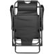4. BALATON MULTIPLE-POSITION ARMCHAIR WITH CUSHION AND HEADREST, BLACK