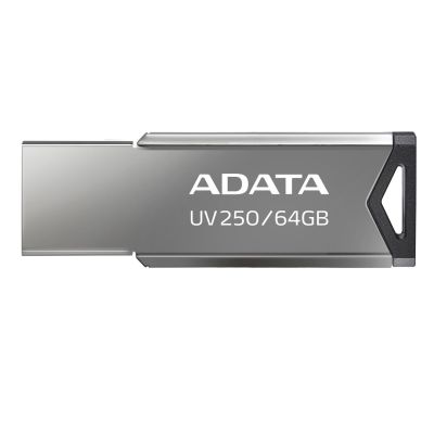 ADATA UV250 AUV250-64G-RBK pendrive (64GB; USB 2.0; silver color)