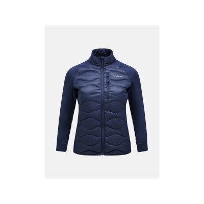 Peak Performance W Helium Down Hybrid Jacket Navy Blue