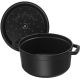 20. Cast iron pot, round, tall, STAUB 40502-285-0 - black, 4.8 ltr