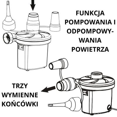 11. ELECTRIC PUMP FOR MATTRESSES 3 NOZZLES 29P312-2EU