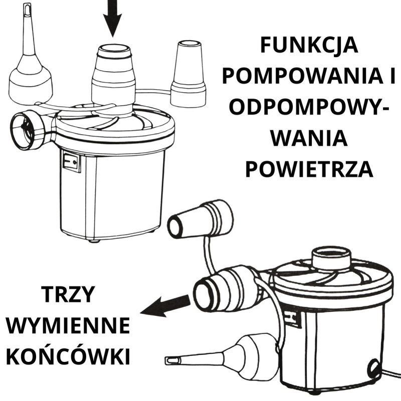 11. ELECTRIC PUMP FOR MATTRESSES 3 NOZZLES 29P312-2EU