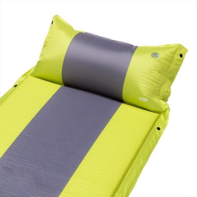 3. NILS CAMP NC4349 Self-inflating mat with pillow Green-gray