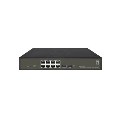 5. LevelOne Hilbt GB/SL PoE+ Switch 10-Port 19" 130W 1Gbps