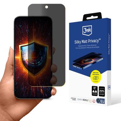 Privacy Screen Protector 3mk Silky Matt Privacy for Google Pixel 9 Pro