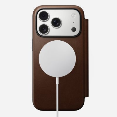 3. Nomad Modern Leather Folio Cell Phone Case 16 cm (6.3") Brown