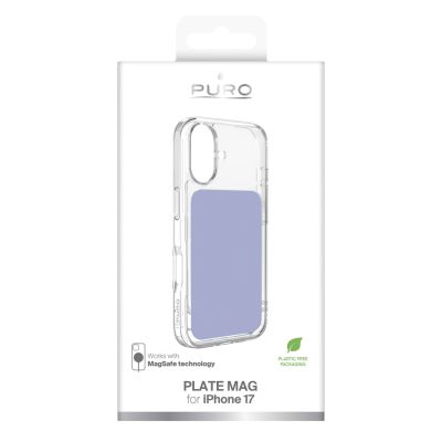 2. Puro Plate Mag Case for iPhone 17 Compatible with MagSafe - Purple