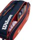5. Wilson Roland Garros 2026 Team 6PK Tennis Bag Orange and Navy Blue WR8053301001